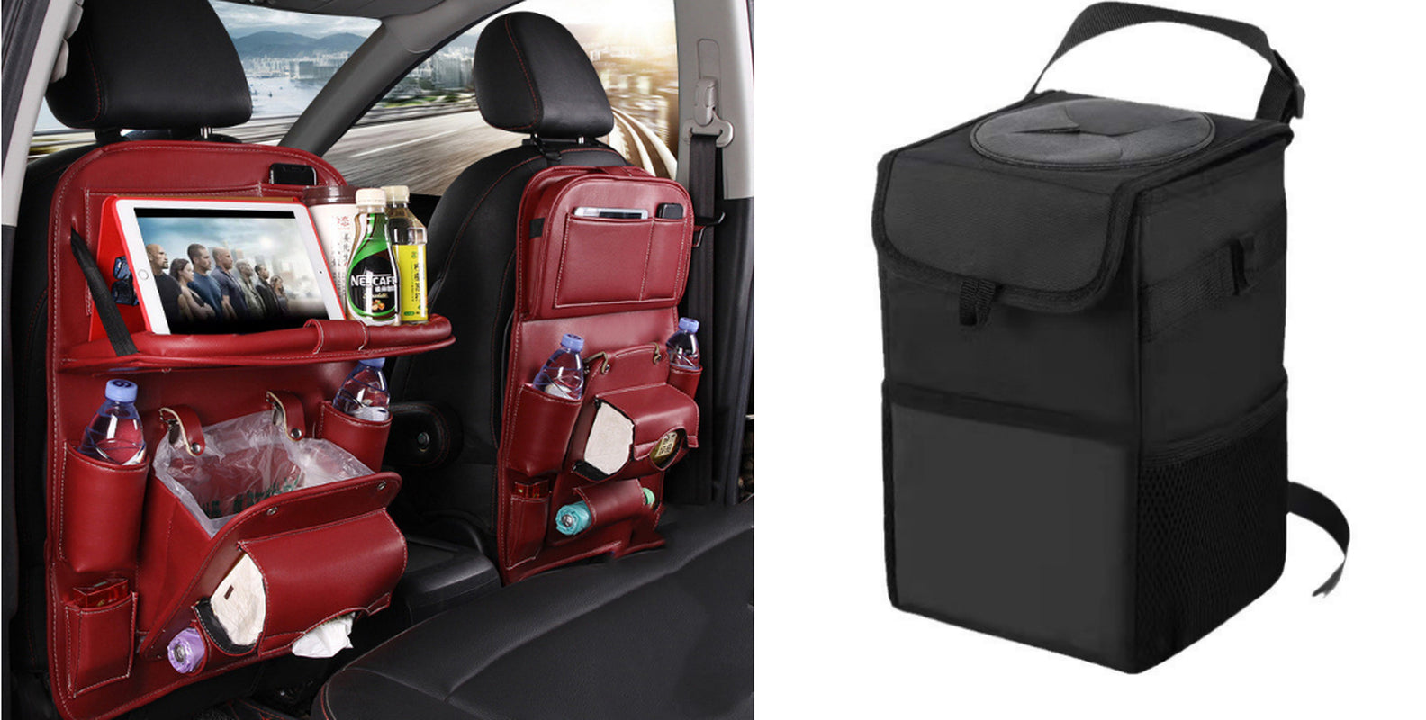 Upgrade Your Ride with This Stylish PU Leather Car Organizer! 🚗✨ Waterproof & Multifunctional for Ultimate Convenience! #CarAccessories #OrganizeYourSpace