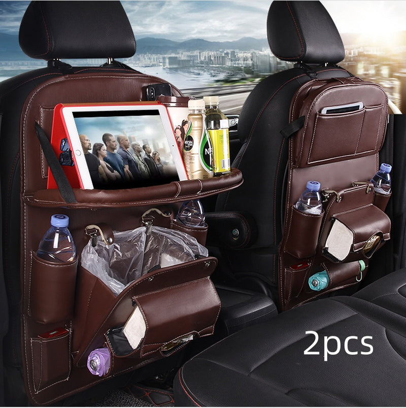 Upgrade Your Ride with This Stylish PU Leather Car Organizer! 🚗✨ Waterproof & Multifunctional for Ultimate Convenience! #CarAccessories #OrganizeYourSpace