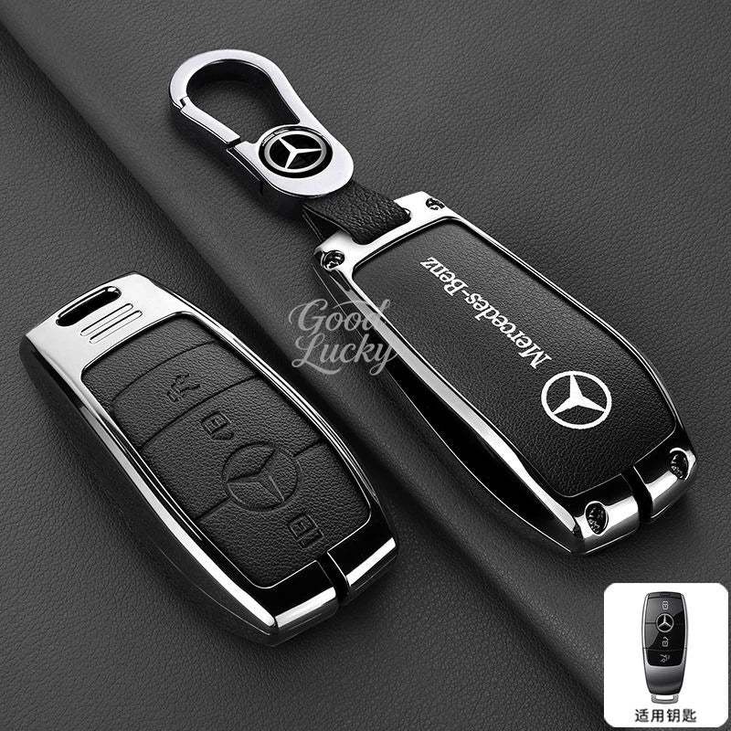 Car LOGO Anti-Scratch Smart Key Case Cover for Mercedes Benz a B C E S Class C200 C300 E350 E260L W205 CLA CLS GLA GLC GLE GLS