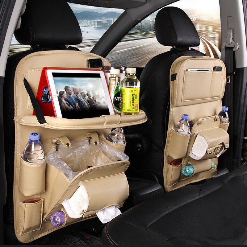 Upgrade Your Ride with This Stylish PU Leather Car Organizer! 🚗✨ Waterproof & Multifunctional for Ultimate Convenience! #CarAccessories #OrganizeYourSpace