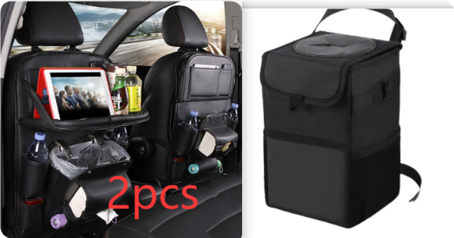 Upgrade Your Ride with This Stylish PU Leather Car Organizer! 🚗✨ Waterproof & Multifunctional for Ultimate Convenience! #CarAccessories #OrganizeYourSpace