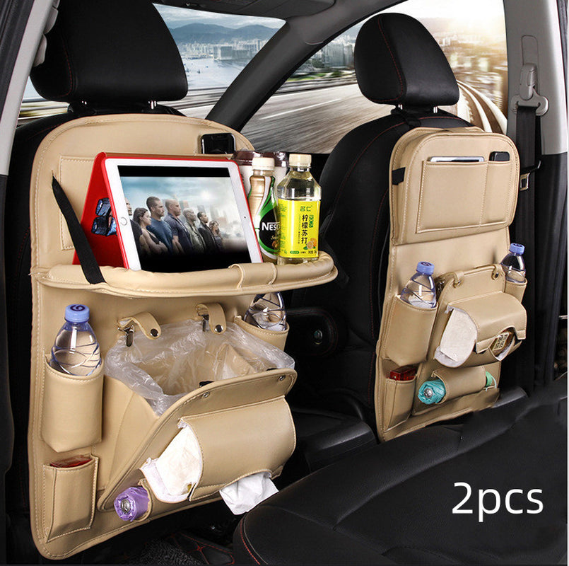 Upgrade Your Ride with This Stylish PU Leather Car Organizer! 🚗✨ Waterproof & Multifunctional for Ultimate Convenience! #CarAccessories #OrganizeYourSpace