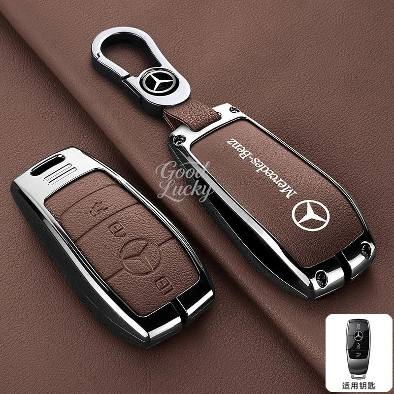Car LOGO Anti-Scratch Smart Key Case Cover for Mercedes Benz a B C E S Class C200 C300 E350 E260L W205 CLA CLS GLA GLC GLE GLS
