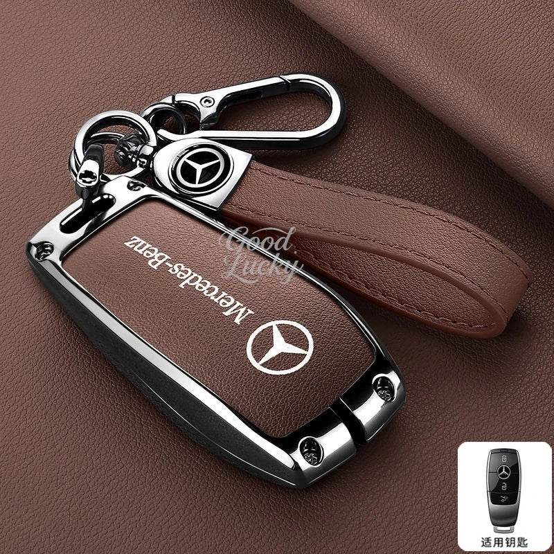 Car LOGO Anti-Scratch Smart Key Case Cover for Mercedes Benz a B C E S Class C200 C300 E350 E260L W205 CLA CLS GLA GLC GLE GLS