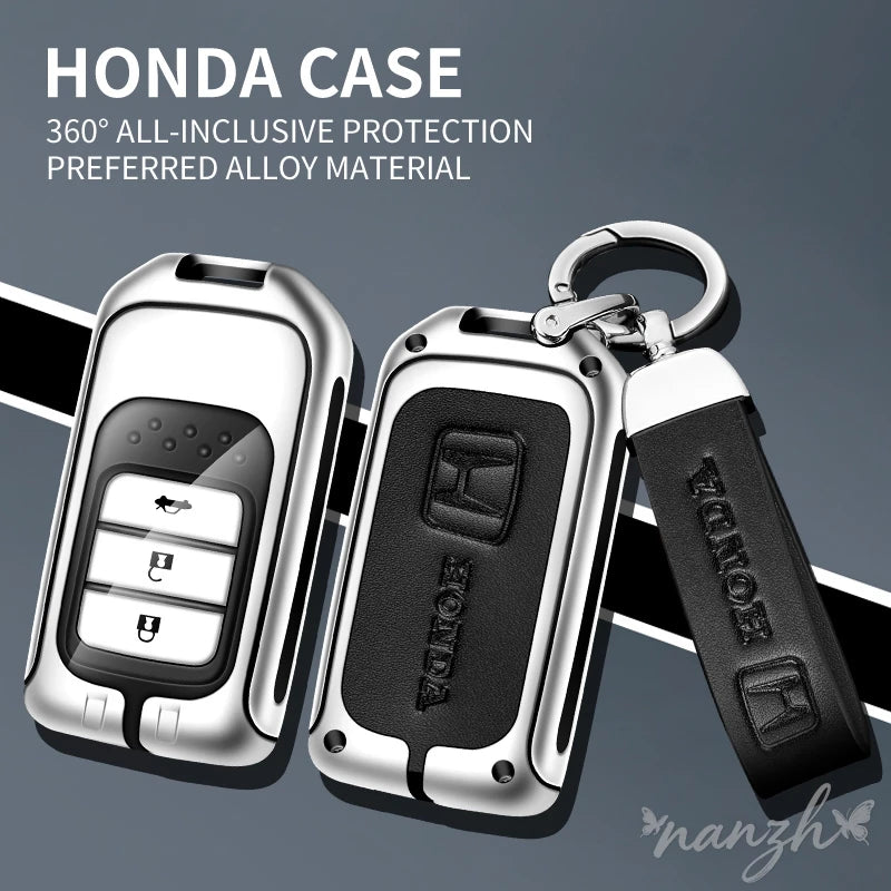 Car Remote Key Case Cover Shell Protective Keyless Key Bag for  CRV CR-V Fit Civic Accord HR-V HRV City Odyssey Sticker