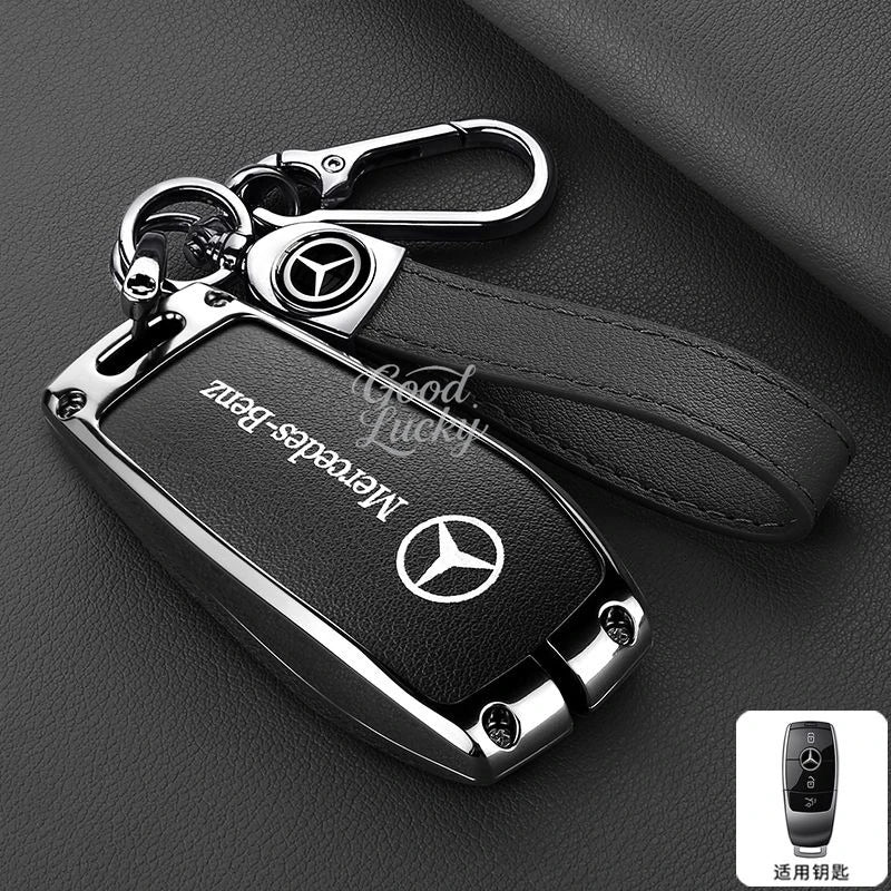 Car LOGO Anti-Scratch Smart Key Case Cover for Mercedes Benz a B C E S Class C200 C300 E350 E260L W205 CLA CLS GLA GLC GLE GLS