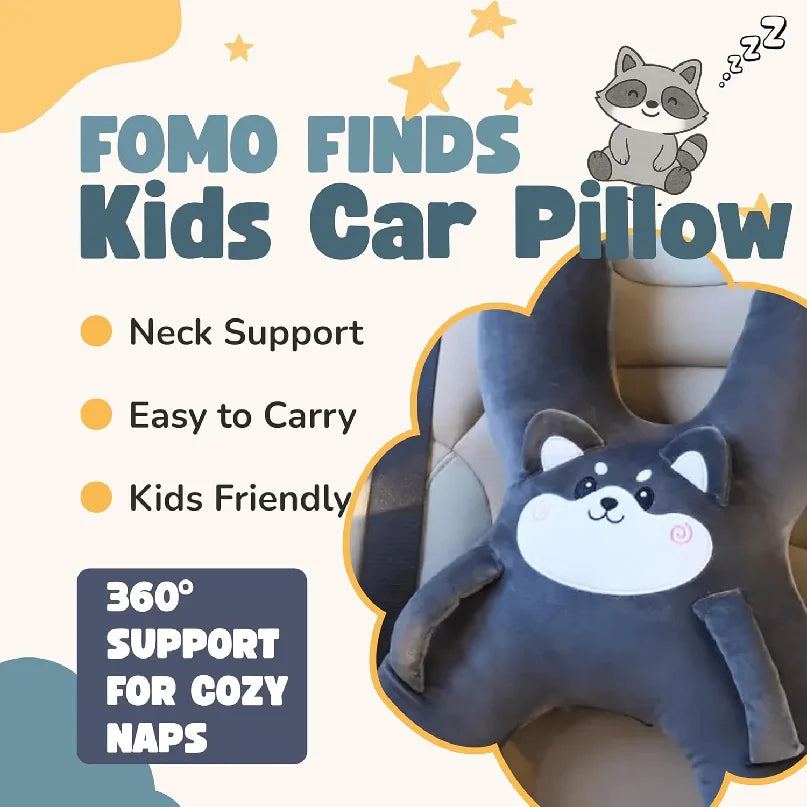 Car Cute Cartoon Sleeping Removable Pillow 