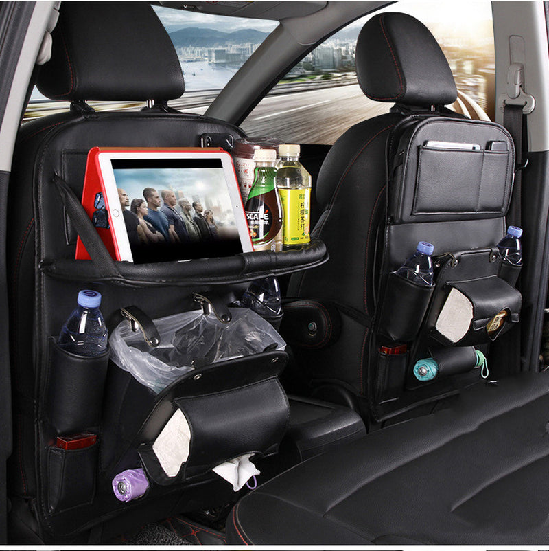 Upgrade Your Ride with This Stylish PU Leather Car Organizer! 🚗✨ Waterproof & Multifunctional for Ultimate Convenience! #CarAccessories #OrganizeYourSpace