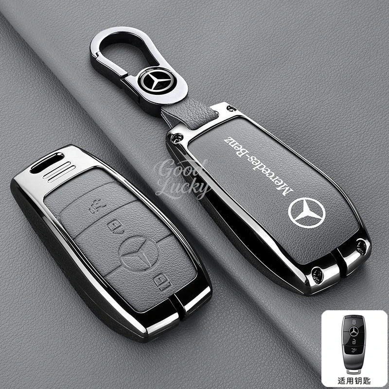Car LOGO Anti-Scratch Smart Key Case Cover for Mercedes Benz a B C E S Class C200 C300 E350 E260L W205 CLA CLS GLA GLC GLE GLS