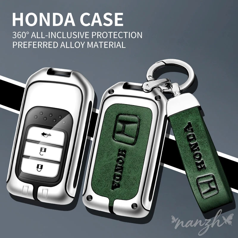 Car Remote Key Case Cover Shell Protective Keyless Key Bag for  CRV CR-V Fit Civic Accord HR-V HRV City Odyssey Sticker
