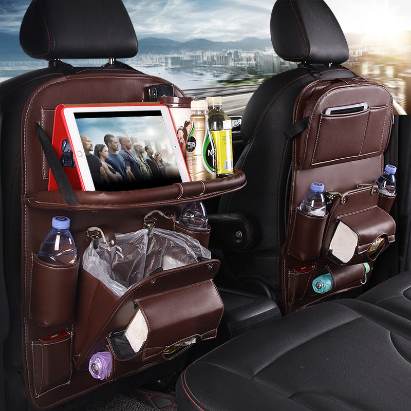 Upgrade Your Ride with This Stylish PU Leather Car Organizer! 🚗✨ Waterproof & Multifunctional for Ultimate Convenience! #CarAccessories #OrganizeYourSpace