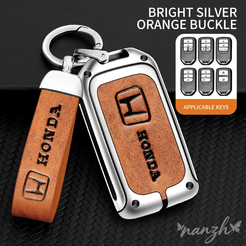 Car Remote Key Case Cover Shell Protective Keyless Key Bag for  CRV CR-V Fit Civic Accord HR-V HRV City Odyssey Sticker
