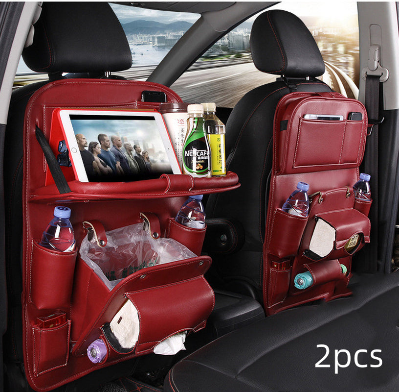 Upgrade Your Ride with This Stylish PU Leather Car Organizer! 🚗✨ Waterproof & Multifunctional for Ultimate Convenience! #CarAccessories #OrganizeYourSpace