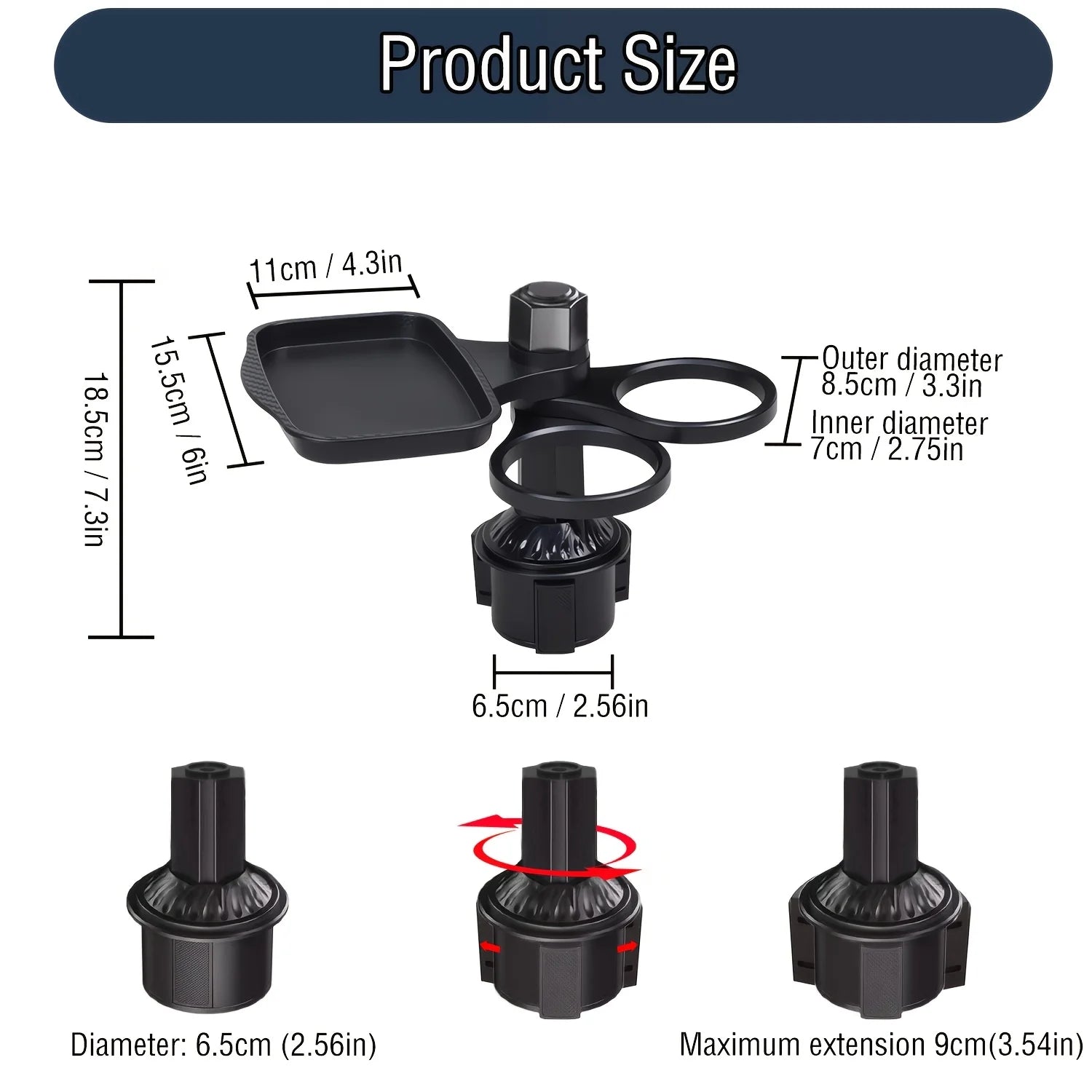 Multifunctional Car dining Holder and Tray