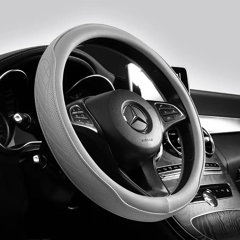 Car Anti-Slip Leather Steering Wheel Cover