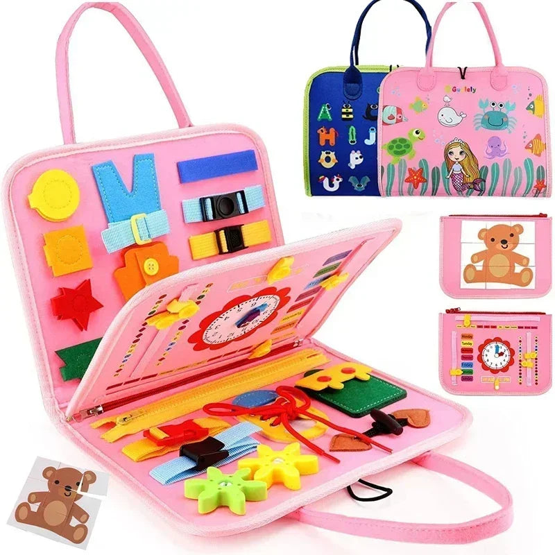 Montessori Kids Travel book Toy