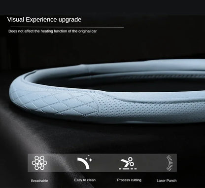 Car Anti-Slip Leather Steering Wheel Cover