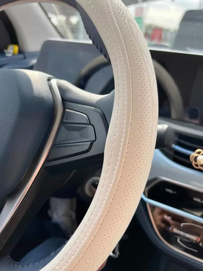 Car Anti-Slip Leather Steering Wheel Cover
