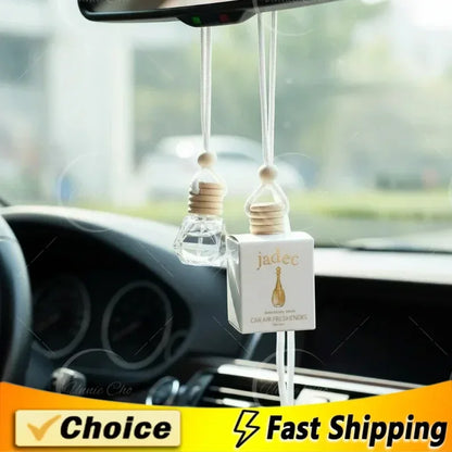 Car mounted lanyard perfume bottle, odor removing fragrance pendant for automobile, air freshener Accessories