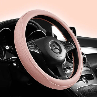 Car Anti-Slip Leather Steering Wheel Cover