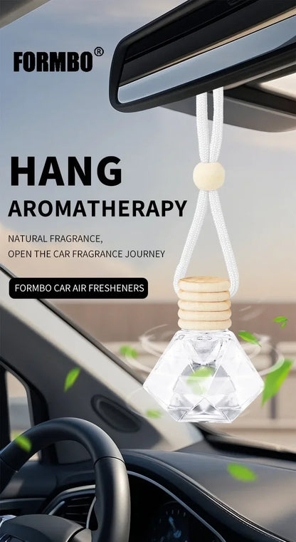 Car mounted lanyard perfume bottle, odor removing fragrance pendant for automobile, air freshener Accessories