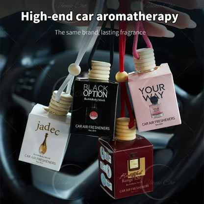 Car mounted lanyard perfume bottle, odor removing fragrance pendant for automobile, air freshener Accessories