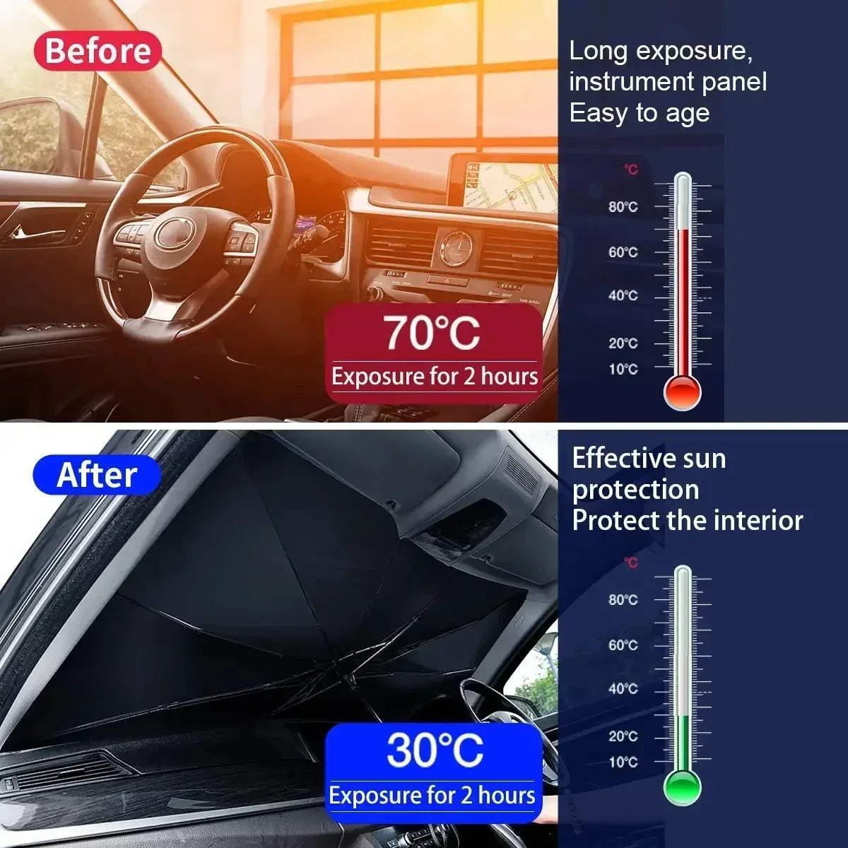 Car Sunshade Product Sunshade Suitable for Car Front Windshield Sunshade Suitable for Side Windows Car Interior