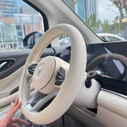 Car Anti-Slip Leather Steering Wheel Cover