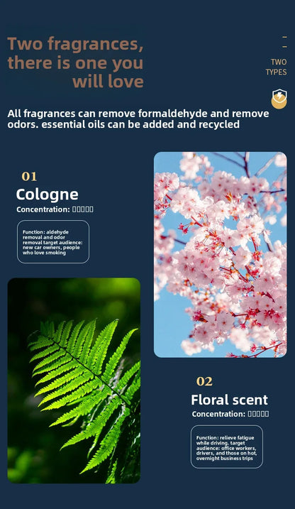 معطر جو ذكي للسيارة مع مقعد من سبائك الألومنيوم