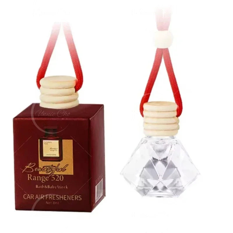 Car mounted lanyard perfume bottle, odor removing fragrance pendant for automobile, air freshener Accessories