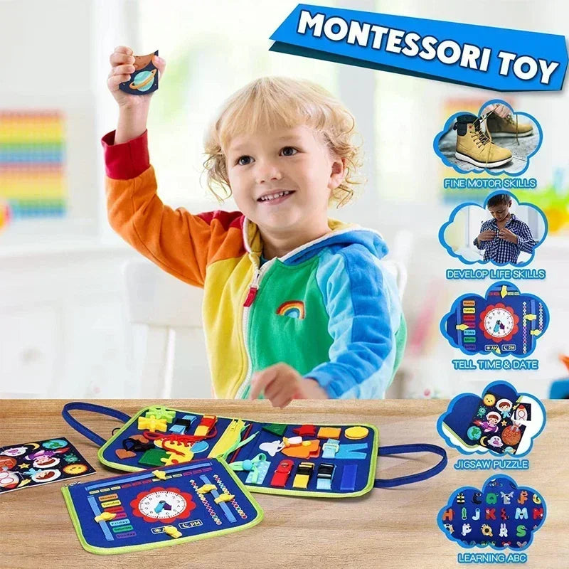 Montessori Kids Travel book Toy