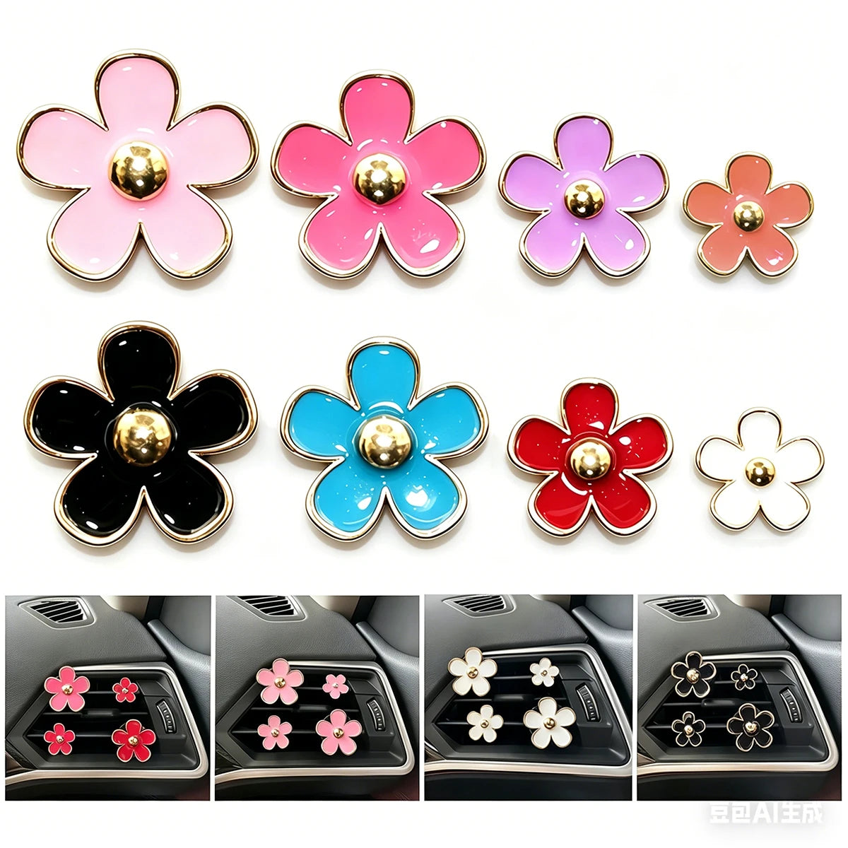 10Pcs Car Outlet Metal Clip Clasps Car Air Freshener