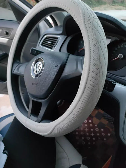 Car Anti-Slip Leather Steering Wheel Cover