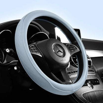 Car Anti-Slip Leather Steering Wheel Cover