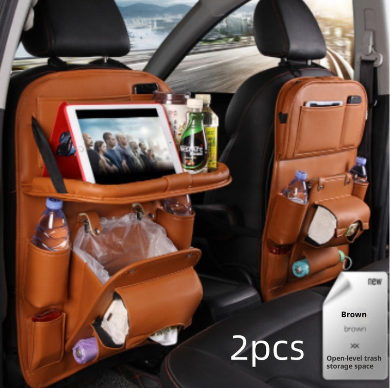 Upgrade Your Ride with This Stylish PU Leather Car Organizer! 🚗✨ Waterproof & Multifunctional for Ultimate Convenience! #CarAccessories #OrganizeYourSpace