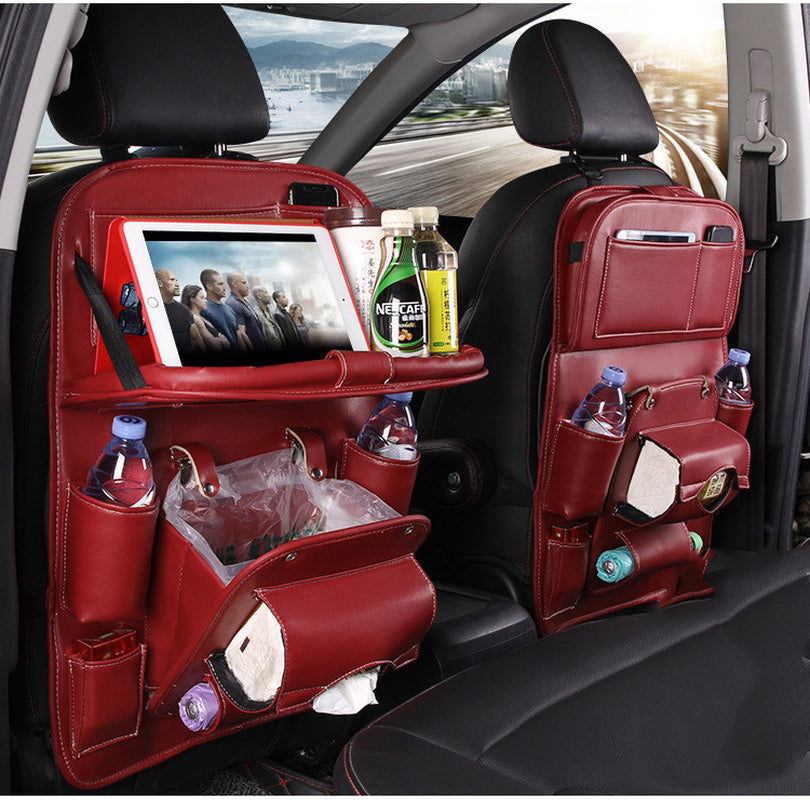 Upgrade Your Ride with This Stylish PU Leather Car Organizer! 🚗✨ Waterproof & Multifunctional for Ultimate Convenience! #CarAccessories #OrganizeYourSpace