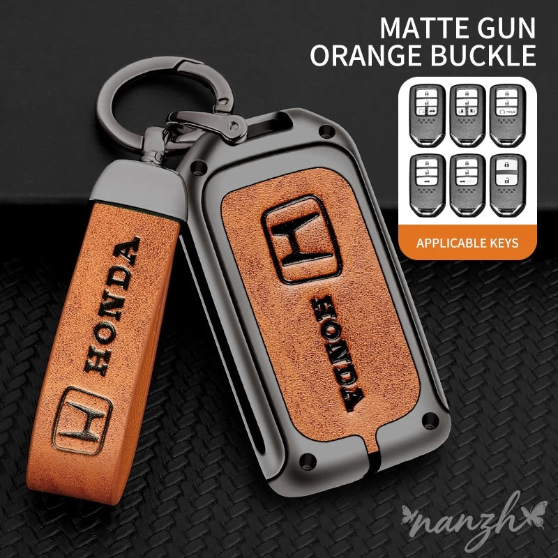 Car Remote Key Case Cover Shell Protective Keyless Key Bag for  CRV CR-V Fit Civic Accord HR-V HRV City Odyssey Sticker
