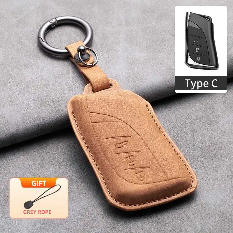 Car Key Case Cover for Lexus NX ES UX US RC LX GX IS RX 200 250H 350H LS 450H 260H 300H UX200 Leather Keychain Shell Accessories