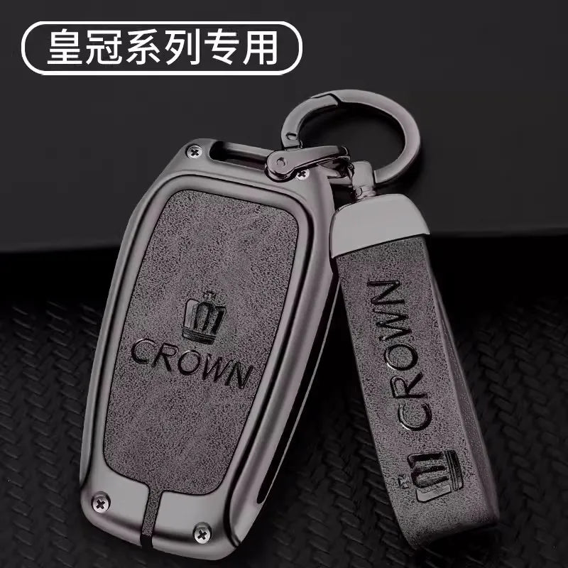 Zinc Alloy Car Key Case Cover Shell for Toyota  Logo CHR Hilux Fortuner Land Cruiser 200 Camry Corolla  RAV4 Highland
