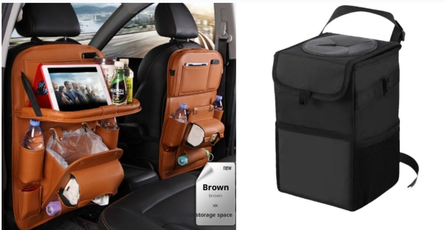 Upgrade Your Ride with This Stylish PU Leather Car Organizer! 🚗✨ Waterproof & Multifunctional for Ultimate Convenience! #CarAccessories #OrganizeYourSpace