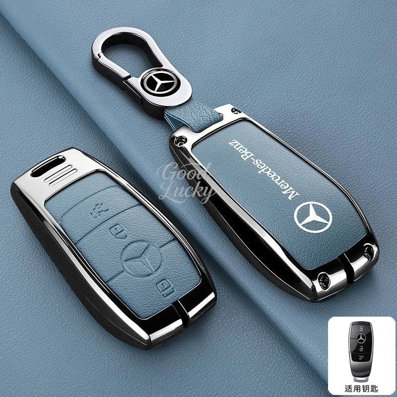 Car LOGO Anti-Scratch Smart Key Case Cover for Mercedes Benz a B C E S Class C200 C300 E350 E260L W205 CLA CLS GLA GLC GLE GLS