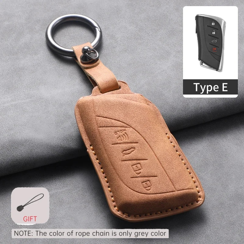 Car Key Case Cover for Lexus NX ES UX US RC LX GX IS RX 200 250H 350H LS 450H 260H 300H UX200 Leather Keychain Shell Accessories